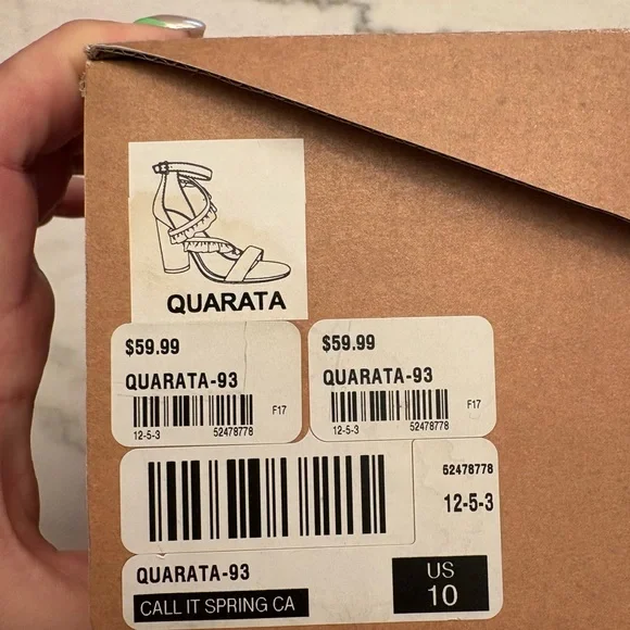 Call It Spring Black Ruffle Strap Block Heel Sandals - Picture 3 of 3